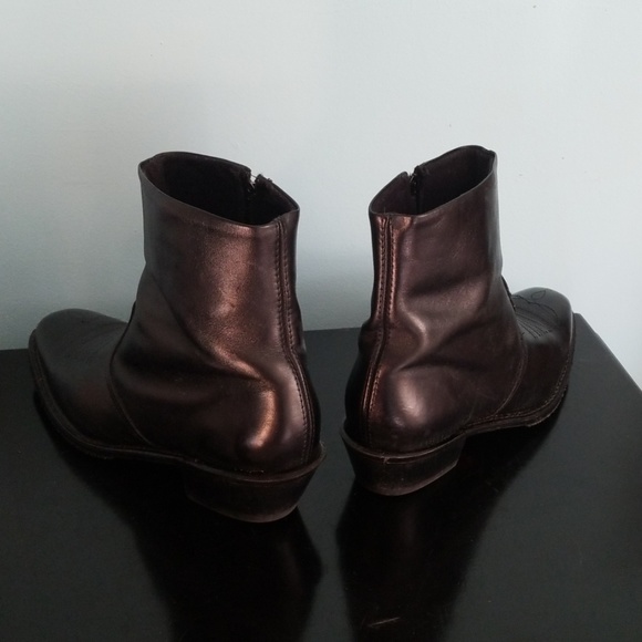 Men's leather Double H Western zipper boot 9 EE - Picture 3 of 8